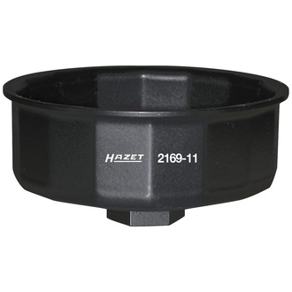 Hazet Ölfilter-Schlüssel, Vierkant hohl 12,5 mm (1/2"), Außen-14-kant Profil, 97 mm