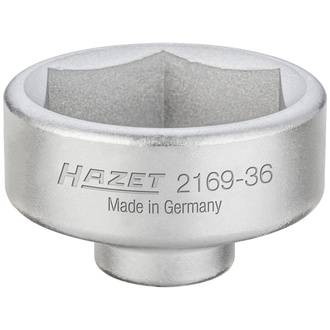 Hazet Ölfilter-Schlüssel, Vierkant hohl 10 mm (3/8"), Außen-Sechskant Profil, 50 mm