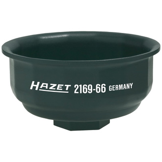 Hazet Ölfilter-Schlüssel, Vierkant hohl 12,5 mm (1/2"), Rillenprofil, 76 mm