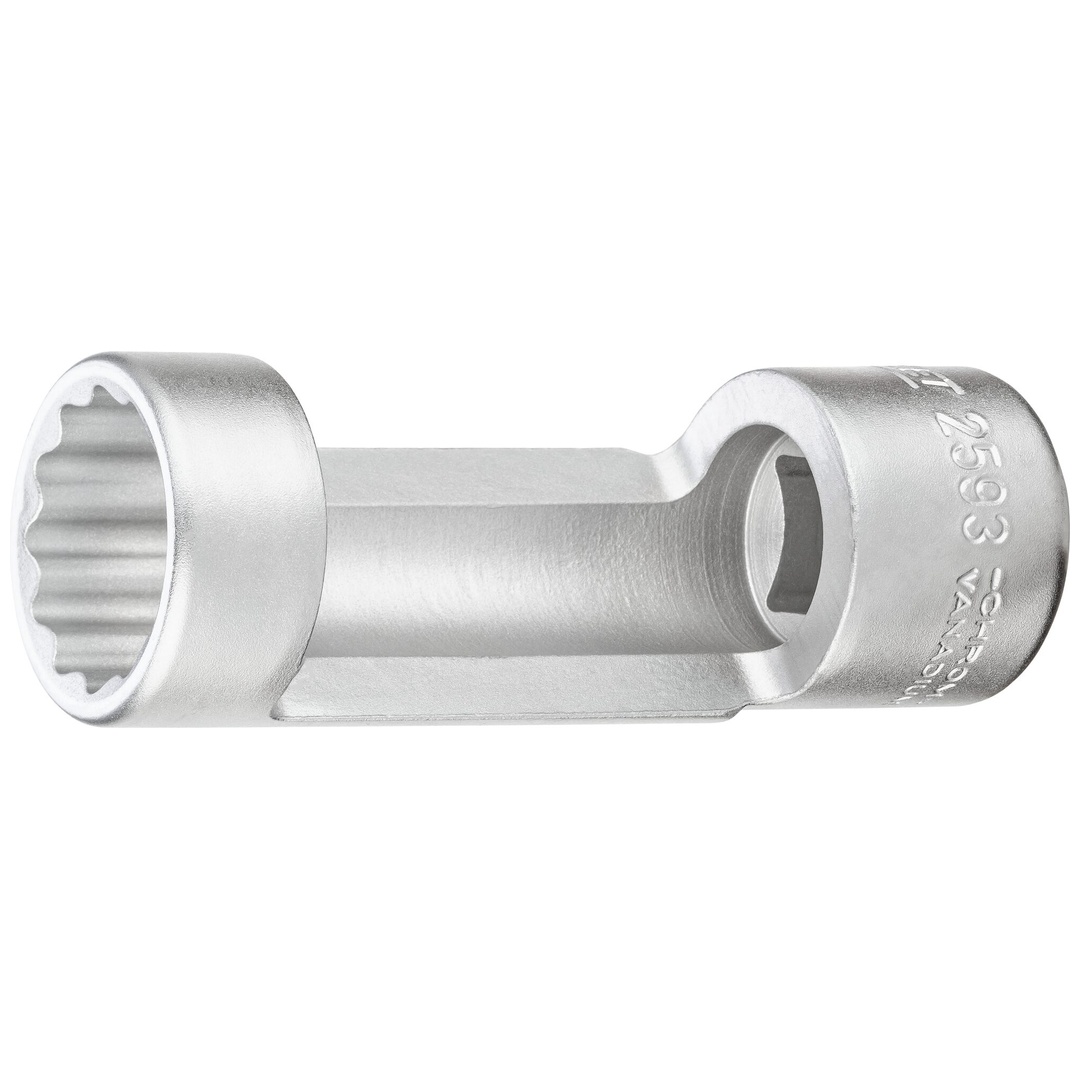 Hazet Stoßdämpfer-Steckschlüsseleinsatz 1/2 (12,5 mm) Vierkant hohl, Außen Doppelsechskant Profil, SW 21 mm