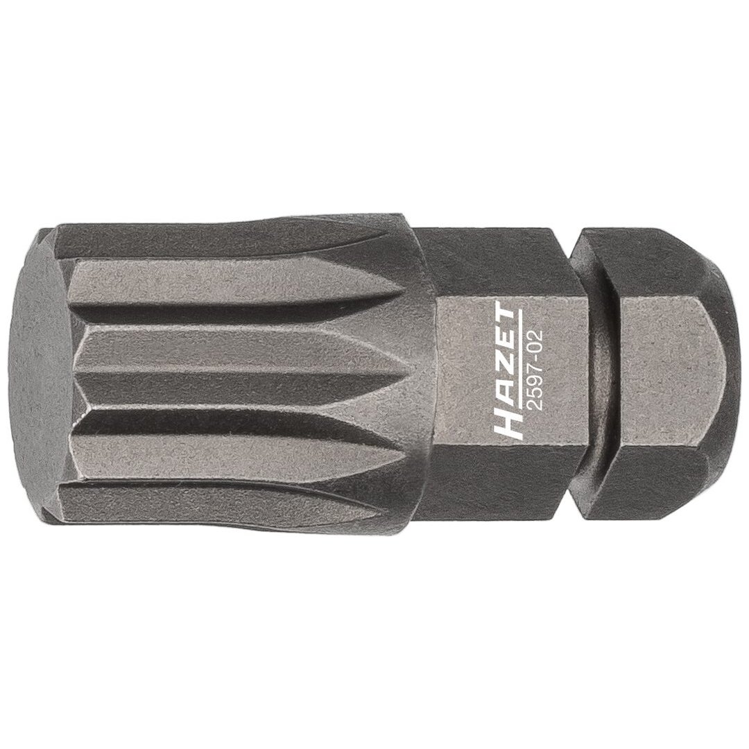 Hazet Bit 5/16 (8 mm) Sechskant massiv, Innen Vielzahn Profil XZN, SW M10