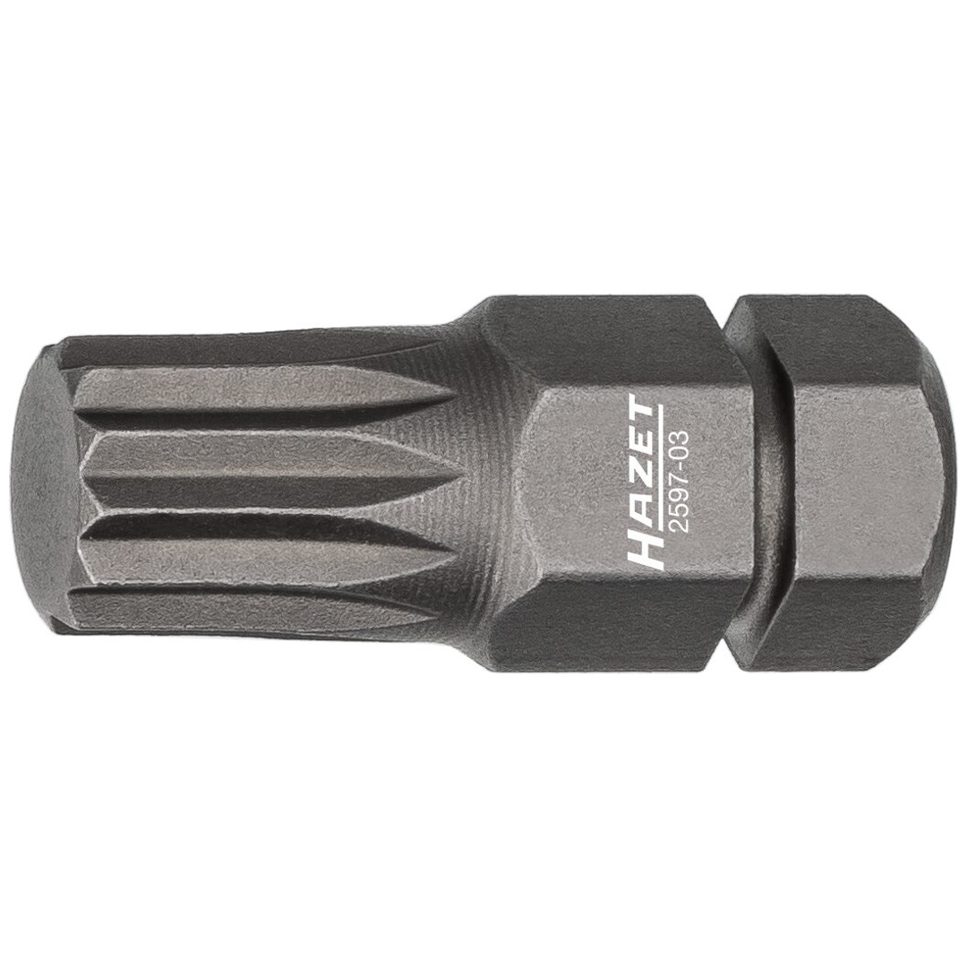 Hazet Bit 5/16 (8 mm) Sechskant massiv, Innen Vielzahn Profil XZN, SW M8