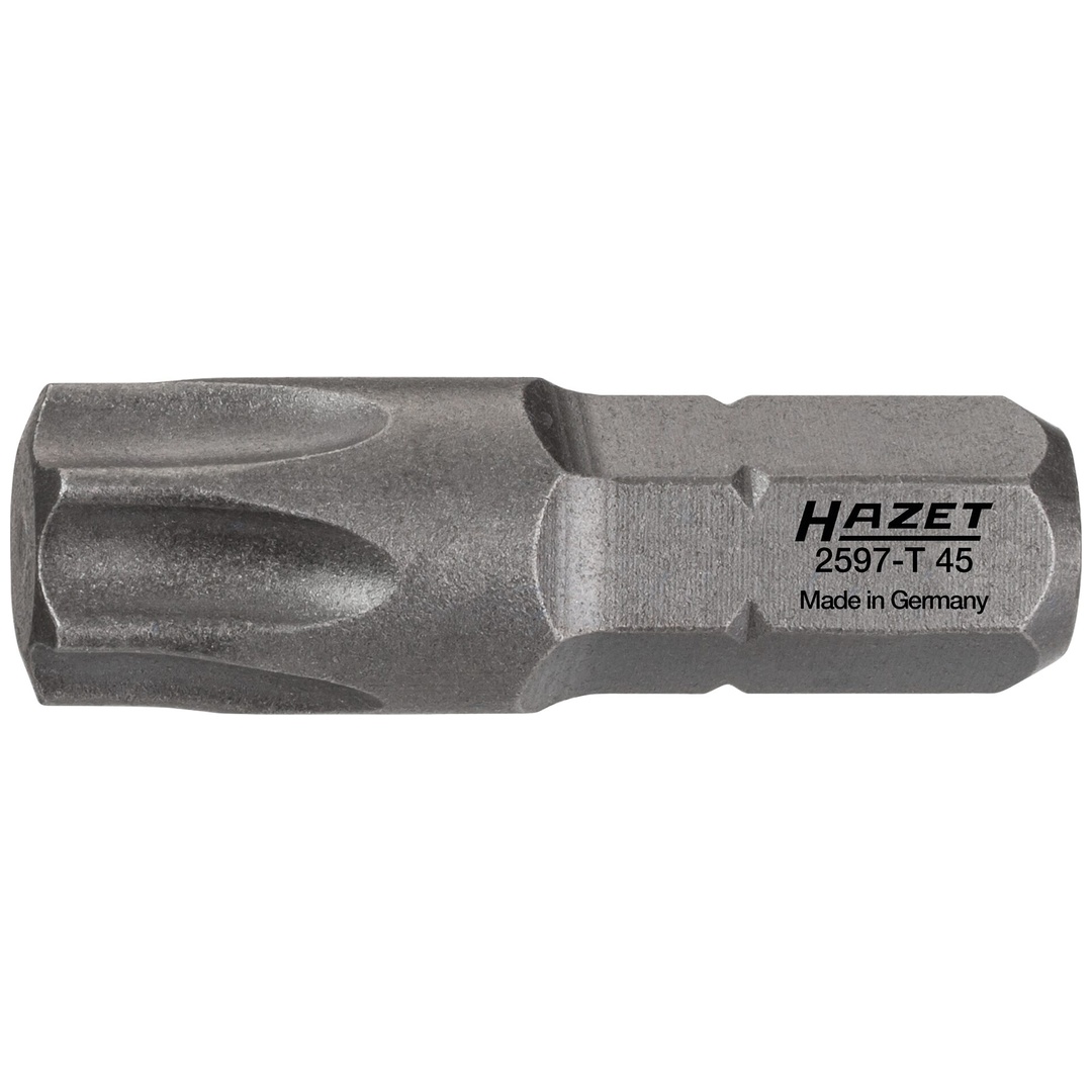 Hazet Bit 1/4 (6,3 mm) Sechskant massiv, Innen TX Profil, SW T45