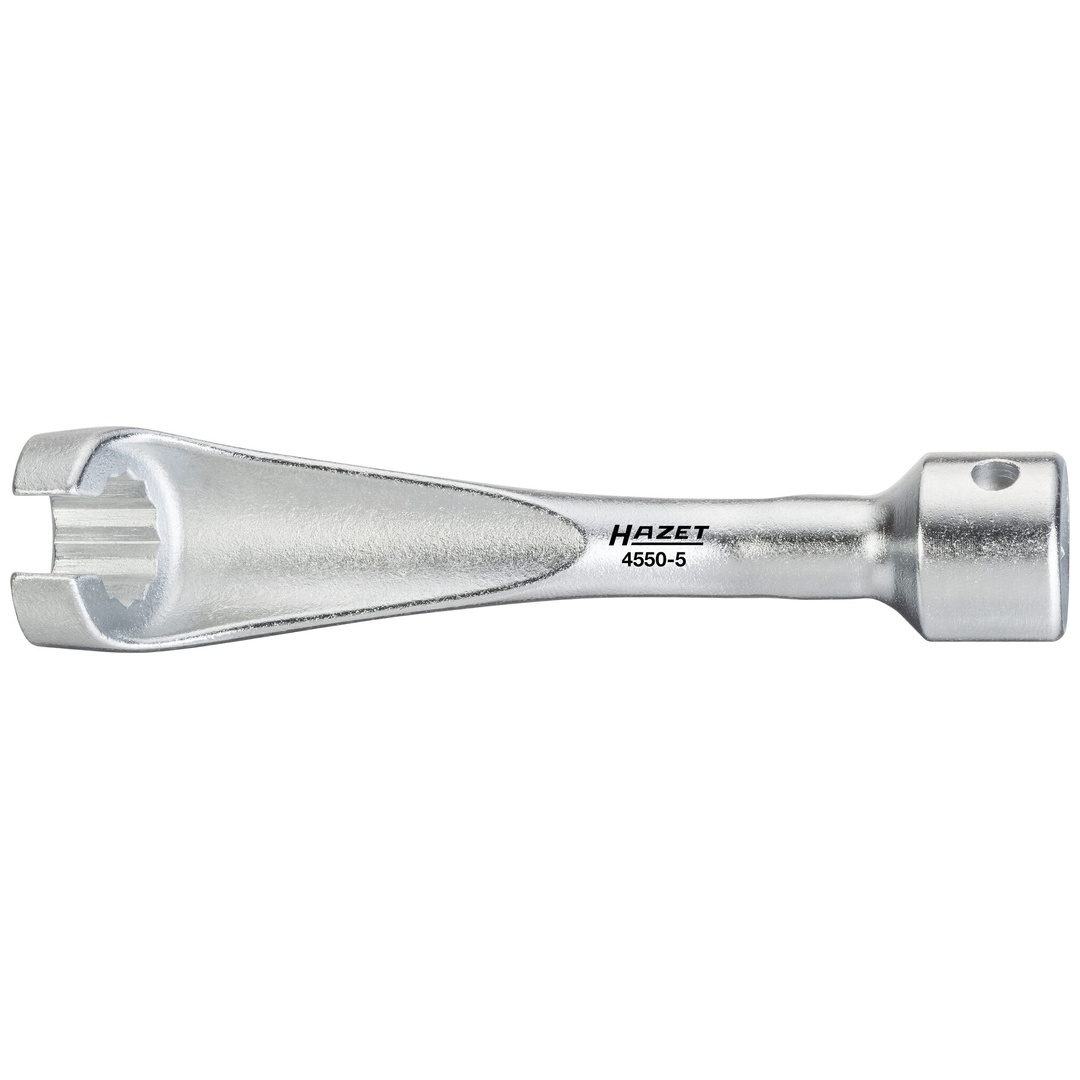 Hazet Einspritzleitungsschlüssel 1/2 (12,5 mm) Vierkant hohl, Außen Doppelsechskant Profil, SW 14 mm