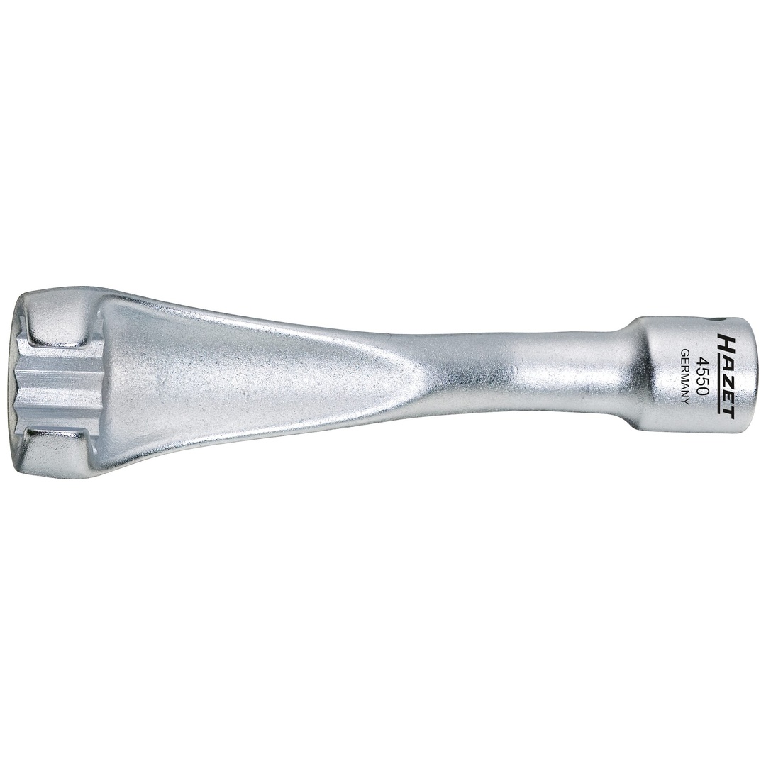 Hazet Einspritzleitungsschlüssel 3/8 (10 mm) Vierkant hohl, Außen Doppelsechskant Profil, SW 17 mm