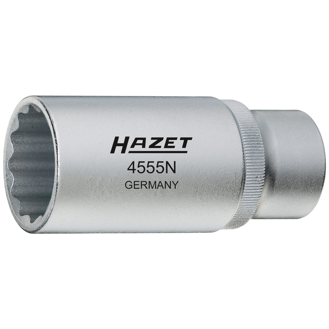 Hazet Einspritzdüsen-Werkzeug 1/2 (12,5 mm) Vierkant hohl, Außen Doppelsechskant Profil, SW 27 mm