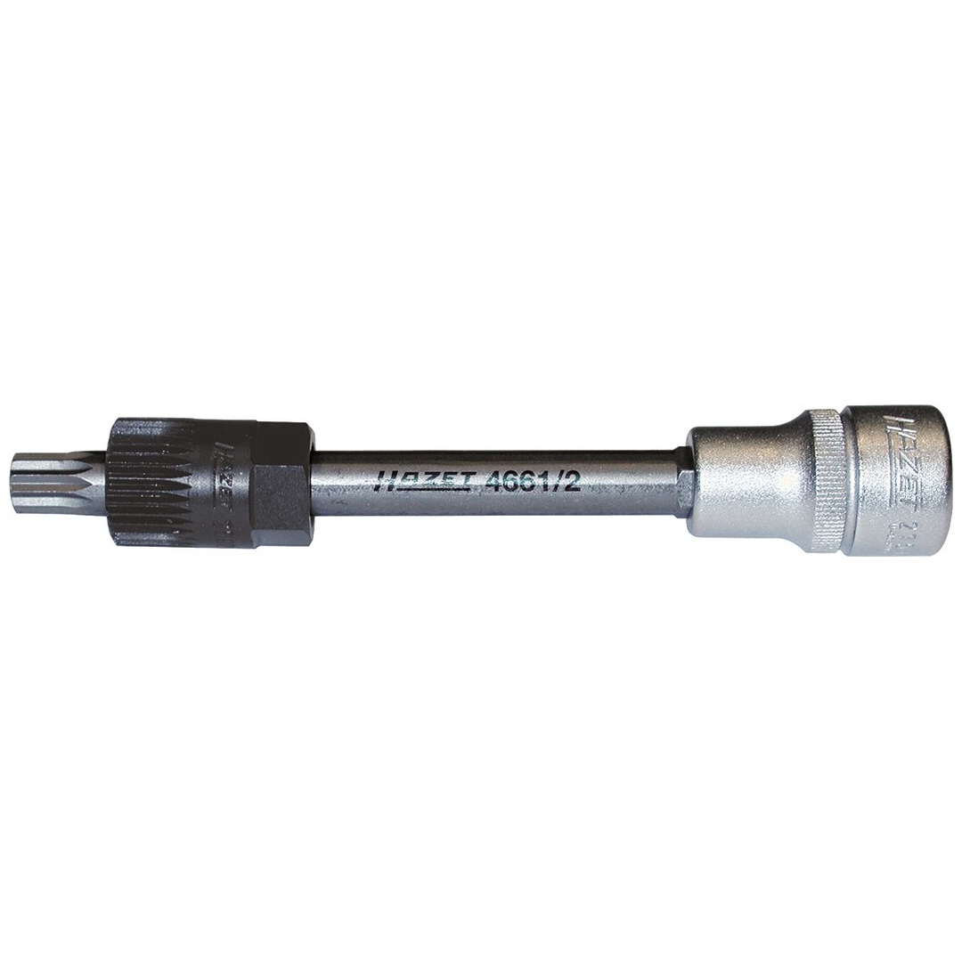 Hazet Keil(rippen)riemenscheibe-Werkzeug 1/2 (12,5 mm) Vierkant hohl, Innen Vielzahn Profil XZN, 2-tlg.