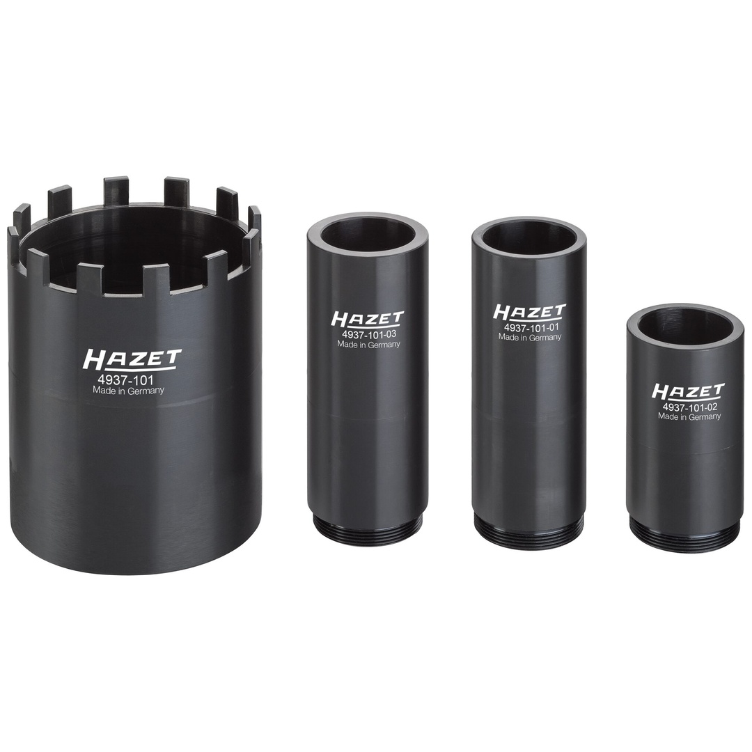 Hazet Nkw Zapfenschlüssel Satz 4937-101/4, 3/4 (20 mm) Vierkant hohl, 4-tlg.
