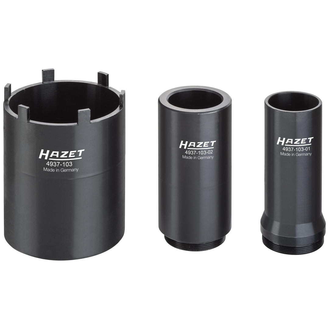Hazet Nkw Zapfenschlüssel Satz 4937-103/3, 3/4 (20 mm) Vierkant hohl, 3-tlg.