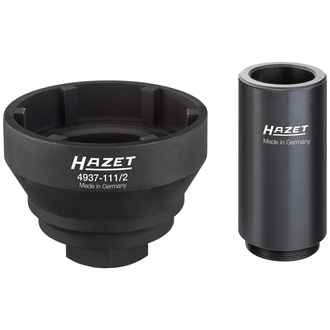 Hazet Nkw Zapfenschlüssel-Satz für Hinterachse MAN, Vierkant hohl 25 mm (1"), 121 mm, Anzahl Werkzeuge: 2