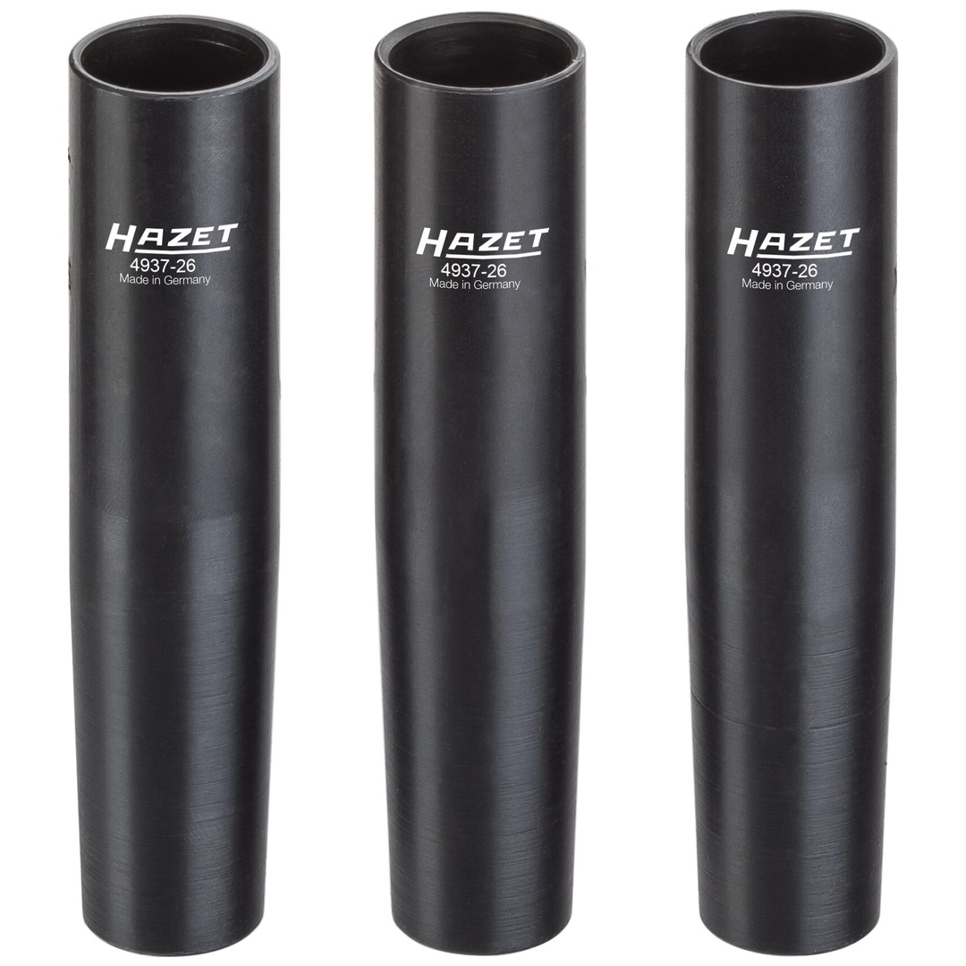 Hazet Nkw Zentrierhülsen Satz 4937-26/3, 1/2 (12,5 mm) Vierkant hohl, 3-tlg.