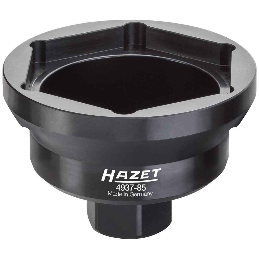 Hazet Nkw Achsmutter-Steckschlüssel 4937-85, Außen Sechskant Profil, SW 85 mm