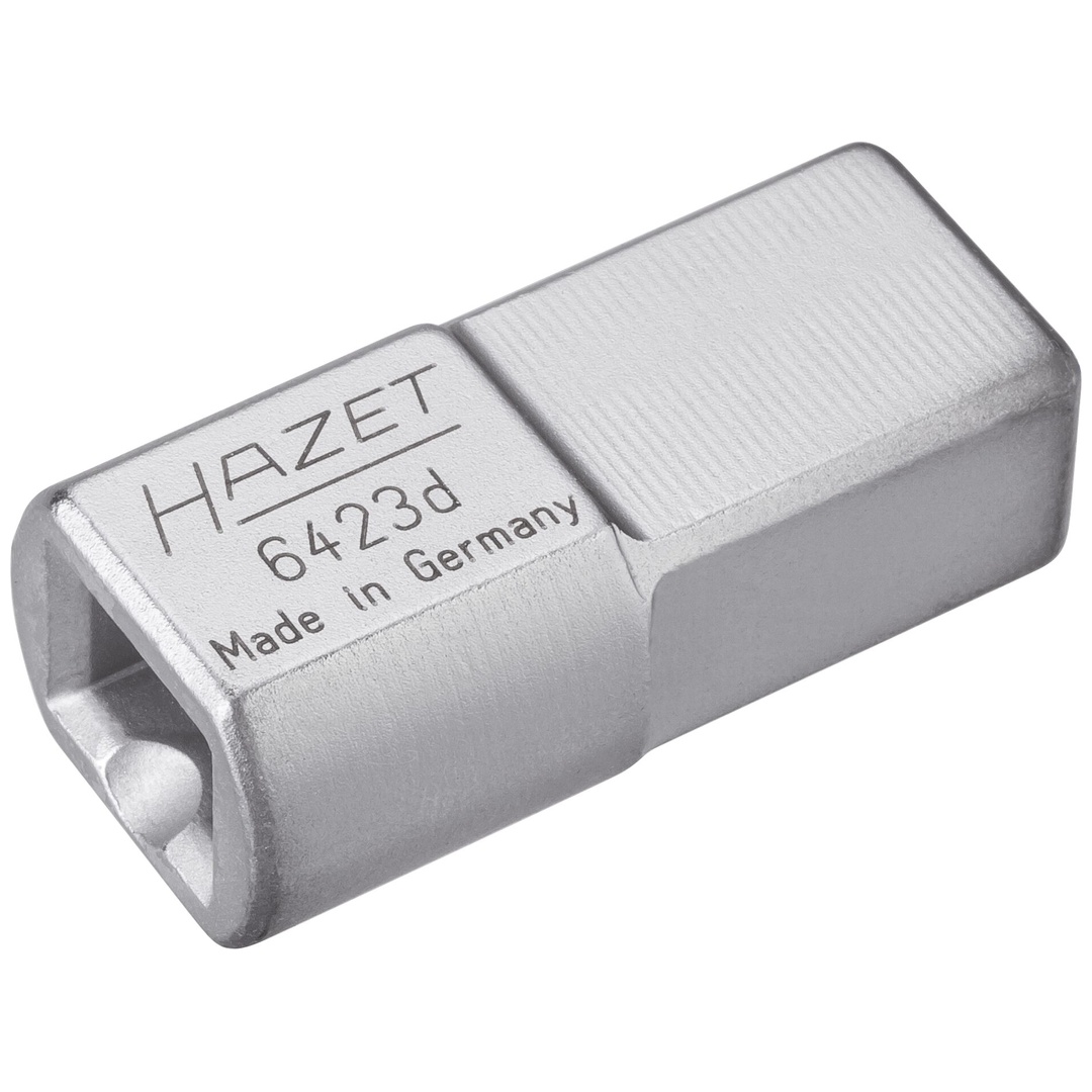 Hazet Einsteck-Adapter 6423D, 14 x 18 mm Einsteck-Vierkant massiv, 9 x 12 mm Einsteck-Vierkant hohl, Länge 45 mm