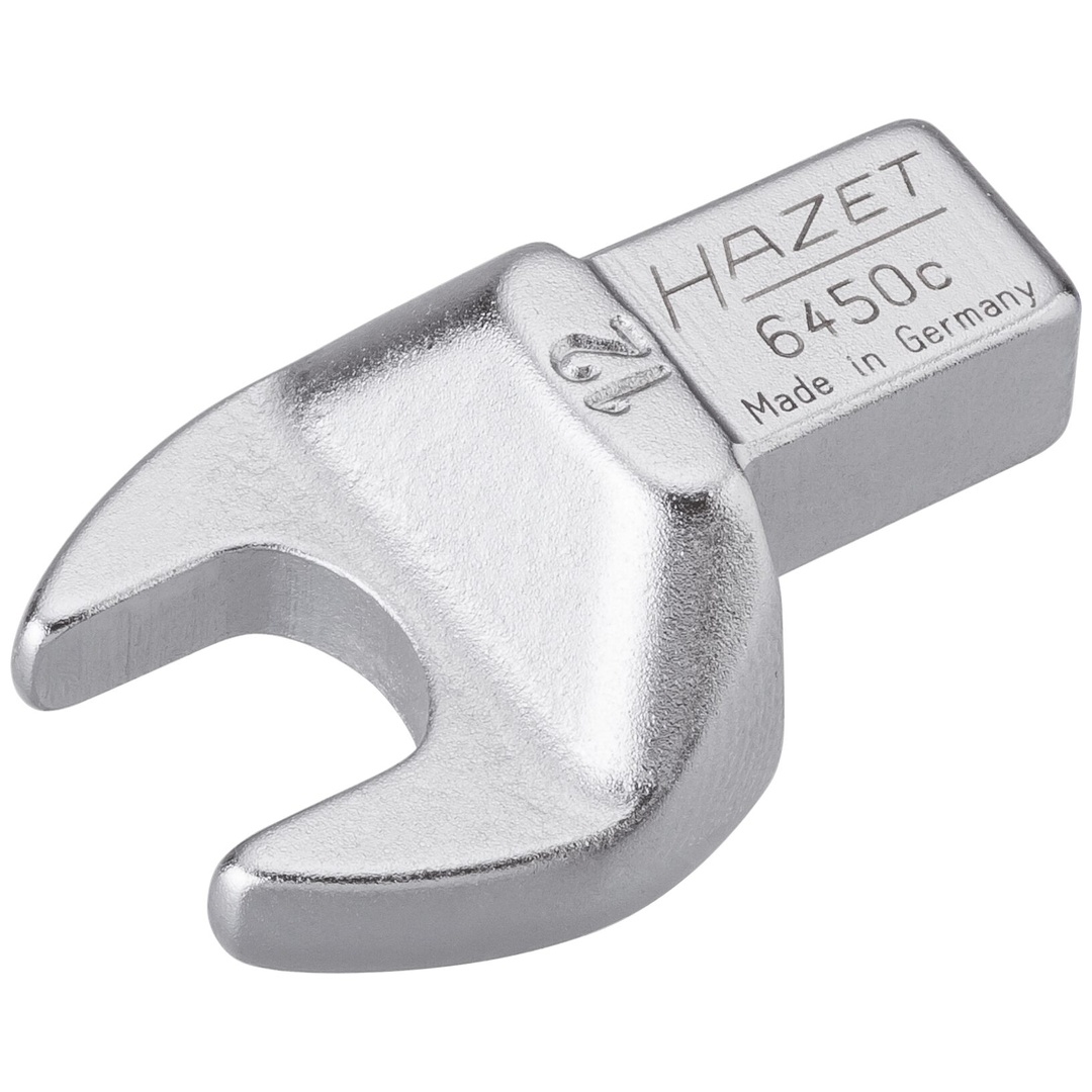 Hazet Einsteck-Maulschlüssel 9 x 12 mm Einsteck-Vierkant massiv, Außen Sechskant Profil, SW 12 mm