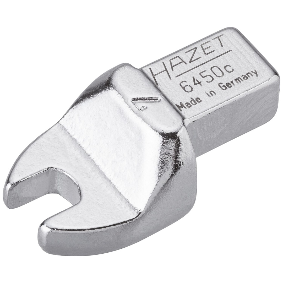 Hazet Einsteck-Maulschlüssel 9 x 12 mm Einsteck-Vierkant massiv, Außen Sechskant Profil, SW 7 mm