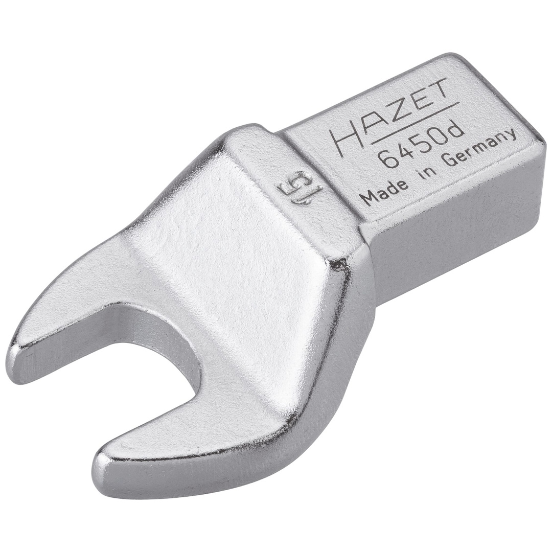 Hazet Einsteck-Maulschlüssel 14 x 18 mm Einsteck-Vierkant massiv, Außen Sechskant Profil, SW 15 mm