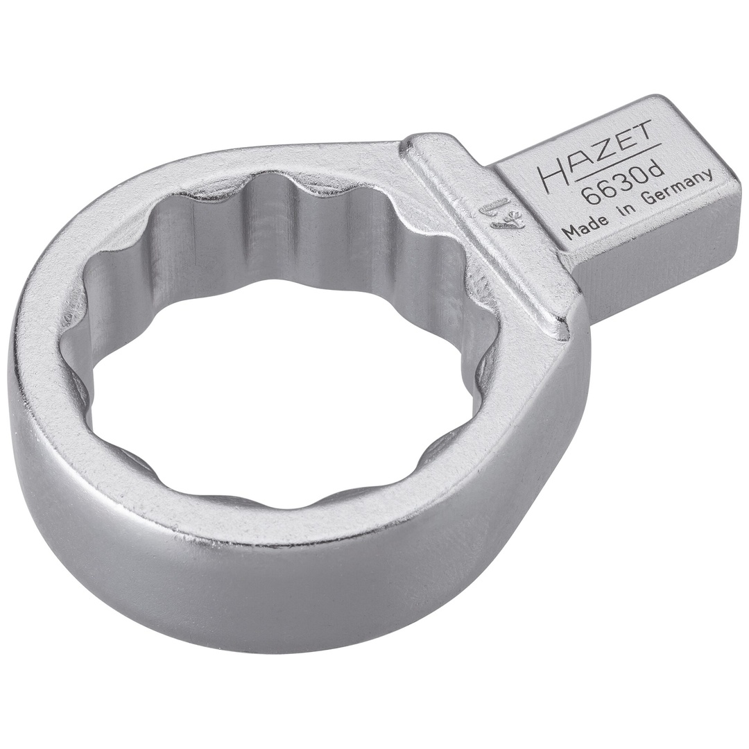 Hazet Einsteck-Ringschlüssel 14 x 18 mm Einsteck-Vierkant massiv, Außen Doppelsechskant-Tractionsprofil, SW 41 mm