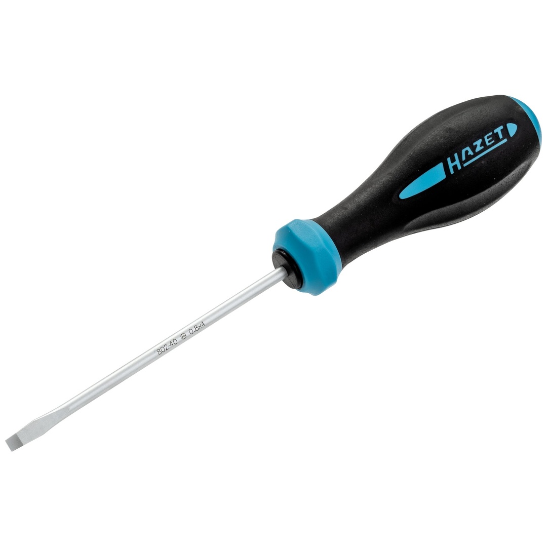 Hazet Schraubendreher HEXAnamic 802-40, Schlitz Profil, SW 0,8 x 4 mm