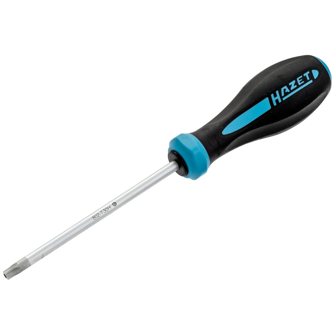 Hazet Schraubendreher HEXAnamic 802-T30H, Tamper Resistant TX Profil, SW T30H