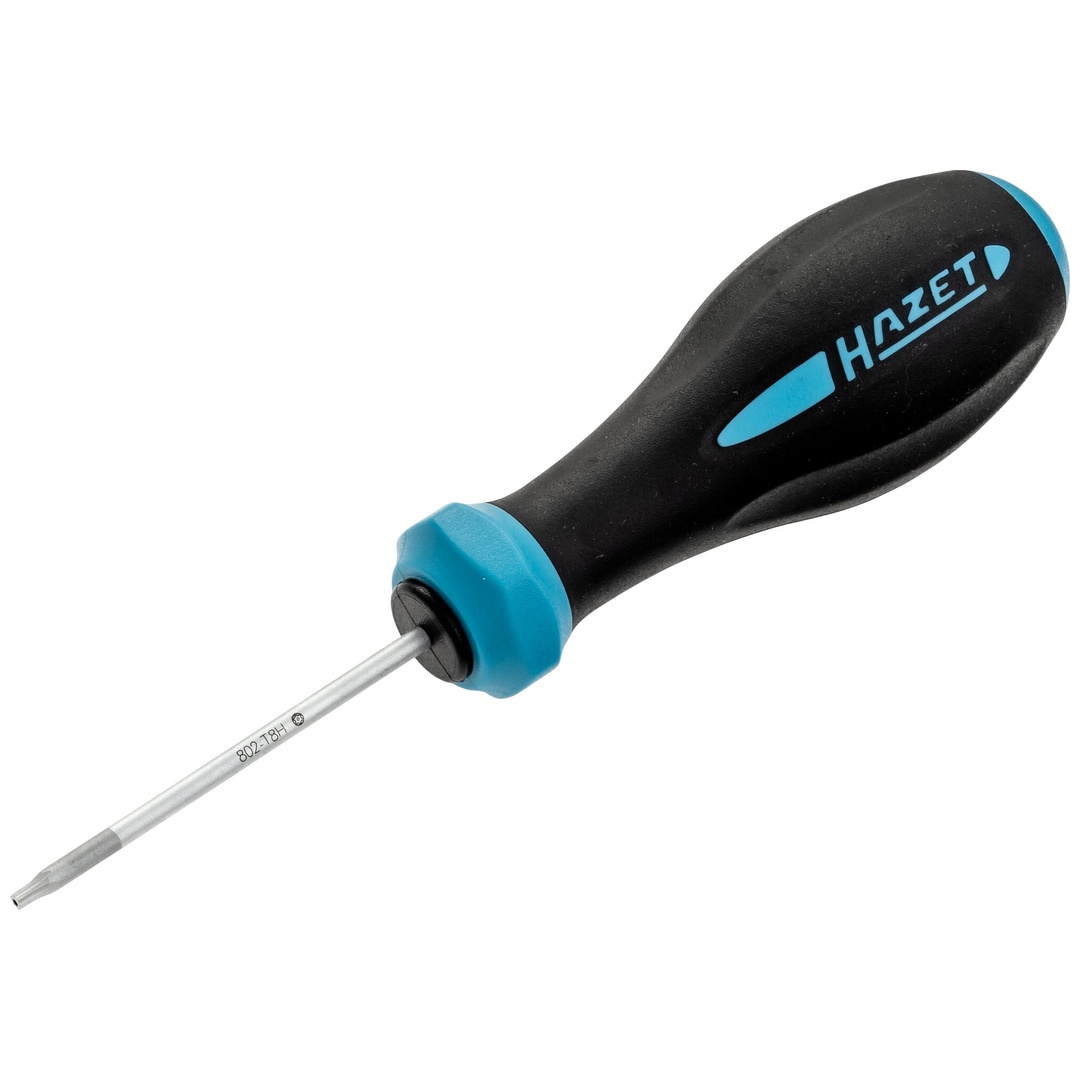 Hazet Schraubendreher HEXAnamic 802-T8H, Tamper Resistant TX Profil, SW T8H