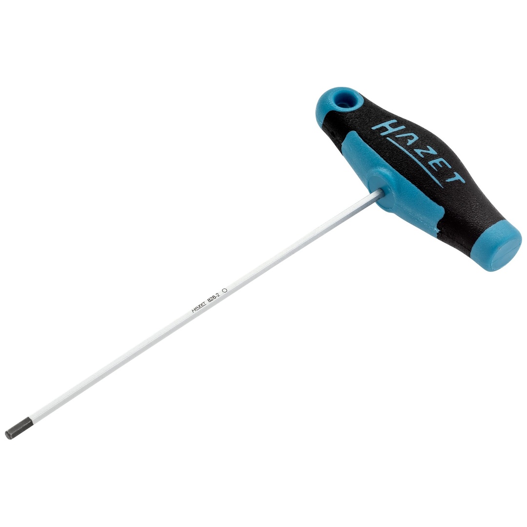 Hazet Schraubendreher, mit T-Griff 828-2, Innen Sechskant Profil, SW 2 mm