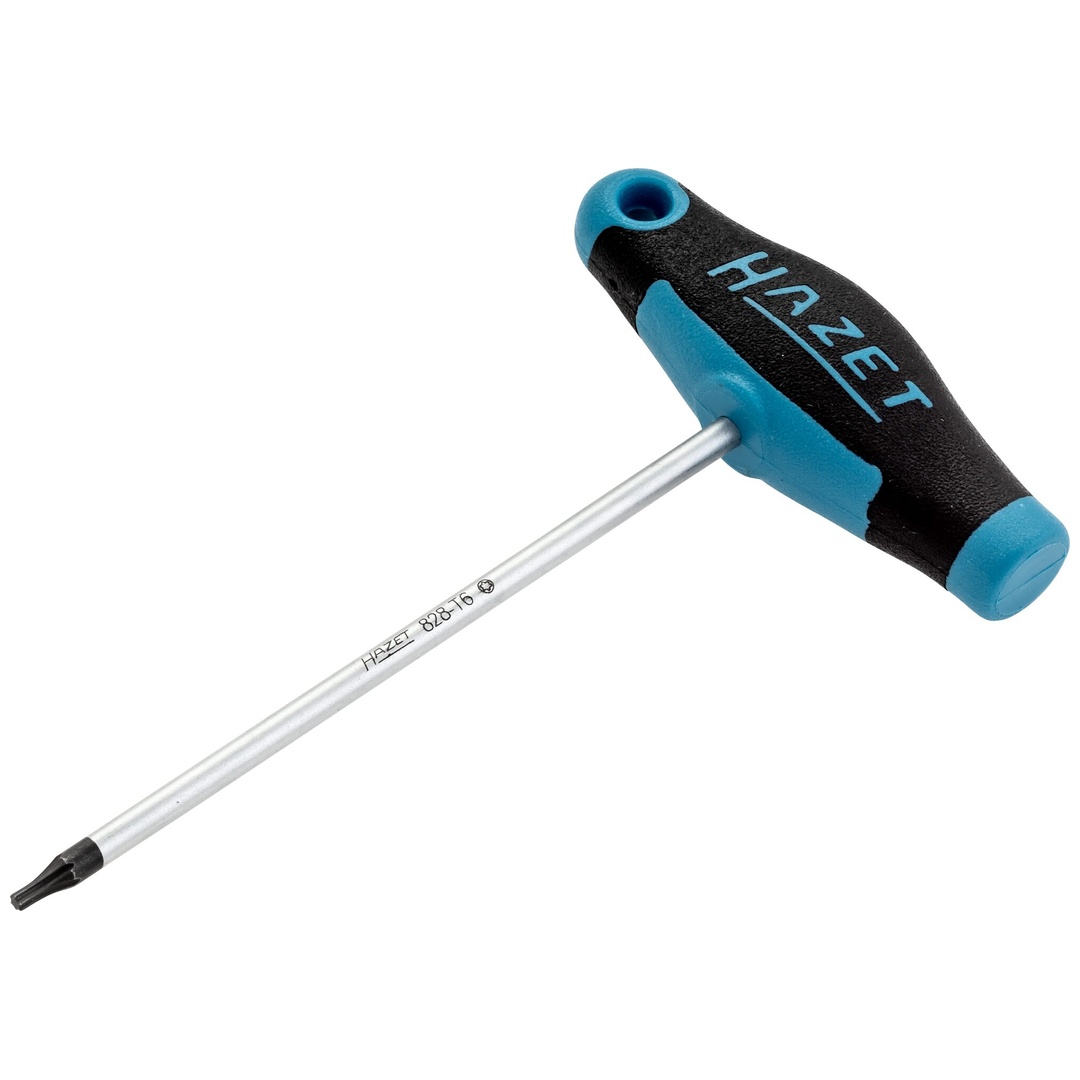 Hazet Schraubendreher, mit T-Griff 828-T6, Innen TX Profil, SW T6