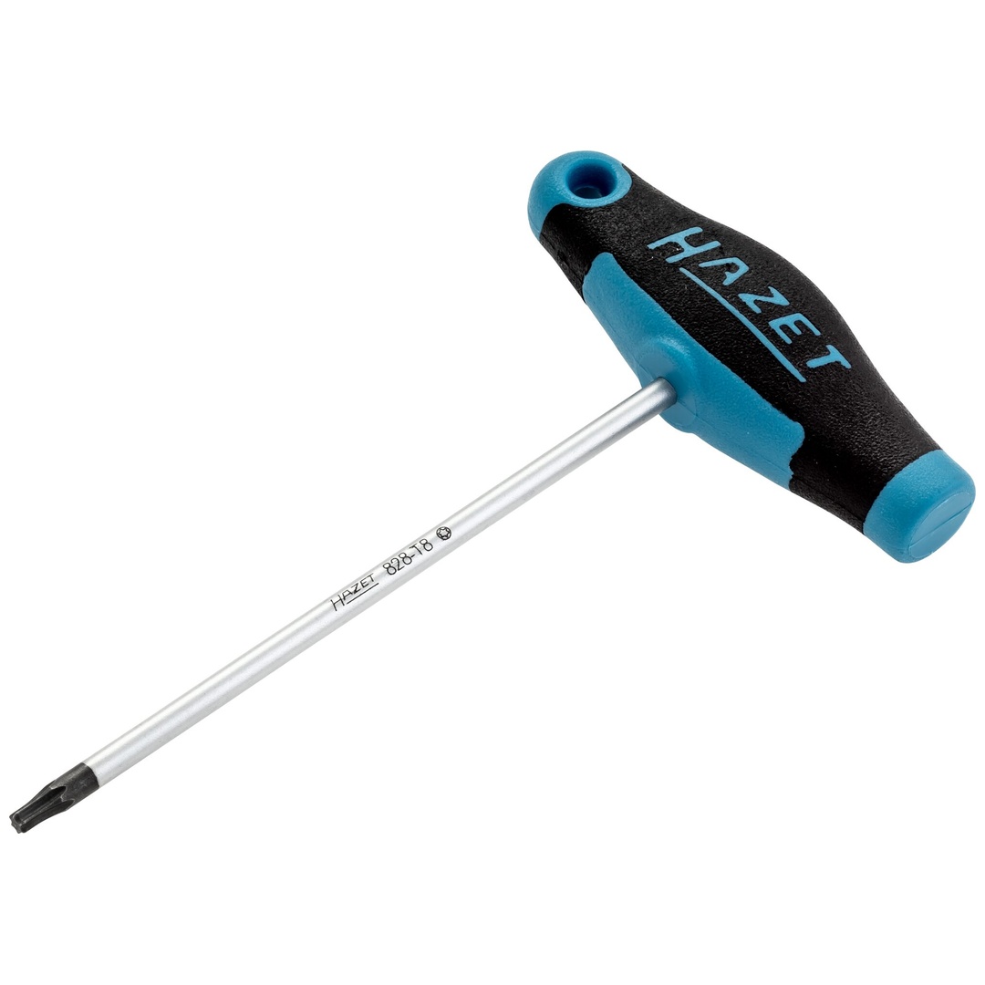 Hazet Schraubendreher, mit T-Griff 828-T8, Innen TX Profil, SW T8