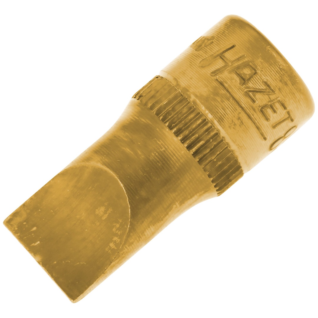 Hazet Schraubendreher-Steckschlüsseleinsatz 1/4 (6,3 mm) Vierkant hohl, Schlitz Profil, SW 1,6 x 10 mm
