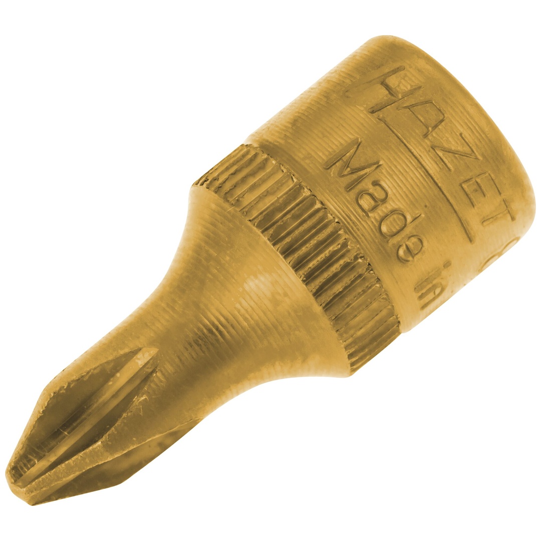 Hazet Schraubendreher-Steckschlüsseleinsatz 1/4 (6,3 mm) Vierkant hohl, Kreuzschlitz Profil PH, SW PH2