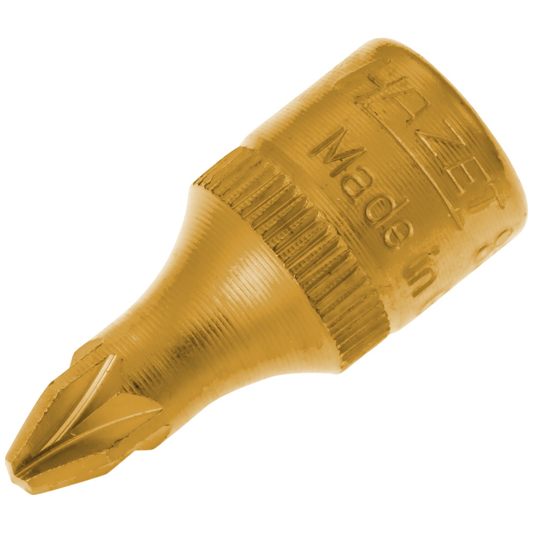 Hazet Schraubendreher-Steckschlüsseleinsatz 1/4 (6,3 mm) Vierkant hohl, Pozidriv Profil PZ, SW PZ2