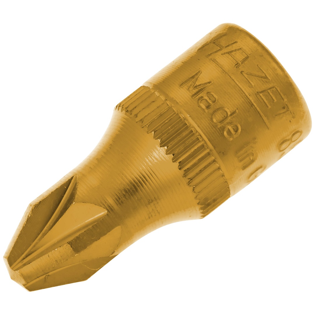 Hazet Schraubendreher-Steckschlüsseleinsatz 1/4 (6,3 mm) Vierkant hohl, Pozidriv Profil PZ, SW PZ3