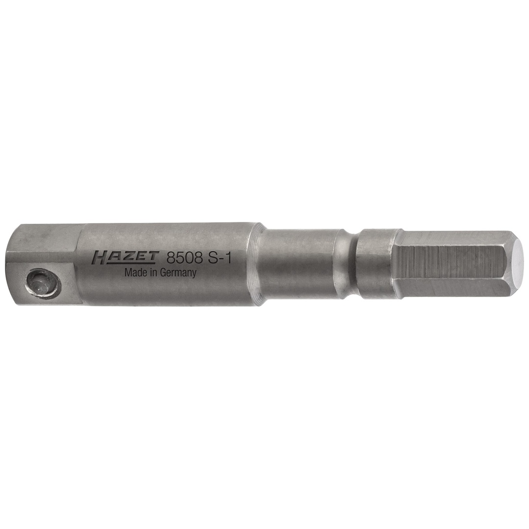 Hazet Schlag-Maschinenschrauber Adapter Sechskant massiv ISO 1173-A 5,5, 1/4 (6,3 mm) Vierkant massiv, Länge 50 mm