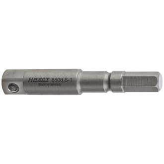 Hazet Schlag-, Maschinenschrauber Adapter, Sechskant massiv ISO 1173-A 5,5, Vierkant massiv 6,3 mm (1/4")