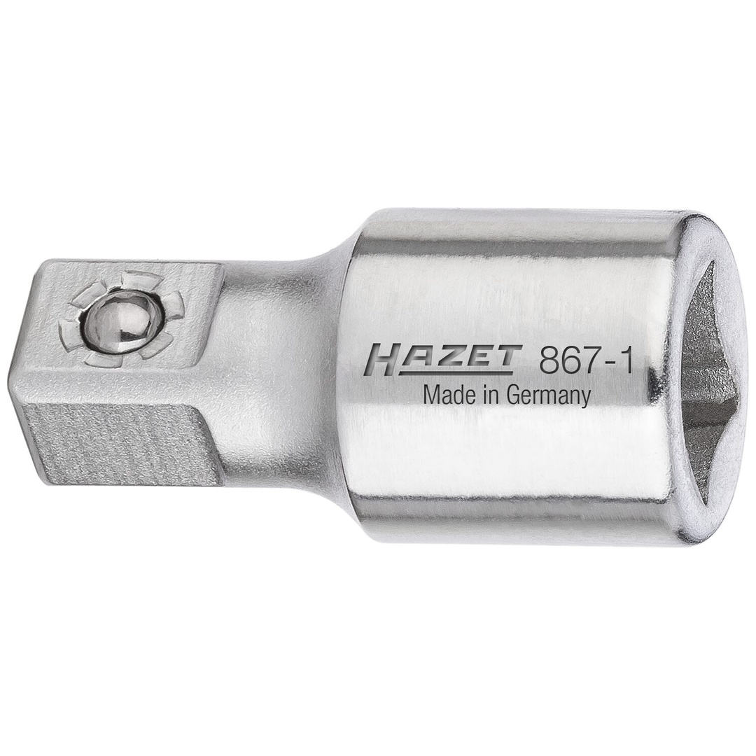 Hazet Verlängerung 1/4 (6,3 mm) Vierkant hohl, 1/4 (6,3 mm) Vierkant massiv, Länge 25 mm