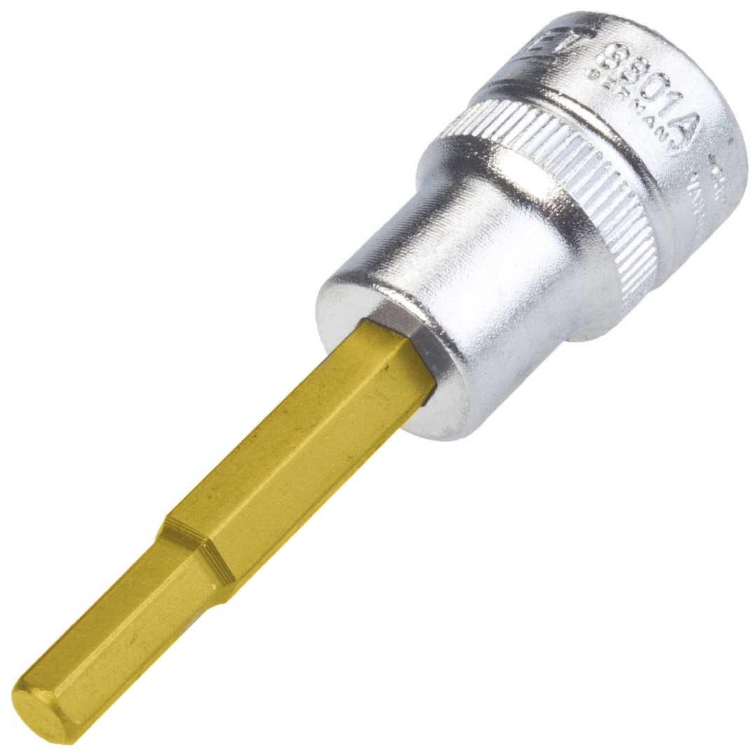 Hazet Schraubendreher-Steckschlüsseleinsatz 3/8 (10 mm) Vierkant hohl, Innen Sechskant Profil, SW 3/16