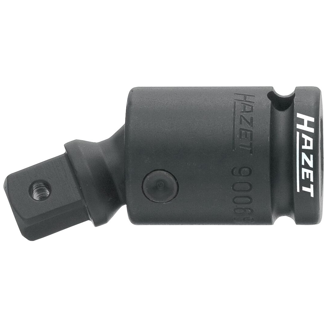 Hazet Schlag-Maschinenschrauber Gelenkstück 9006S, 1/2 (12,5 mm) Vierkant hohl, 1/2 (12,5 mm) Vierkant massiv, Länge 69 mm