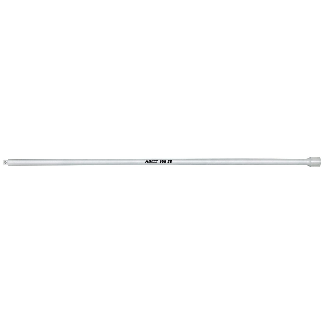 Hazet Reduzierstück 958-28, 1/2 (12,5 mm) Vierkant hohl, 3/8 (10 mm) Vierkant massiv, Länge 700 mm