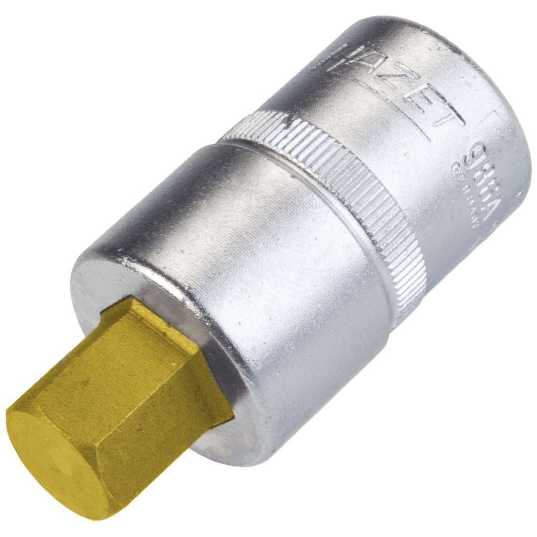 Hazet Schraubendreher-Steckschlüsseleinsatz 1/2 (12,5 mm) Vierkant hohl, Innen Sechskant Profil, SW 1/2