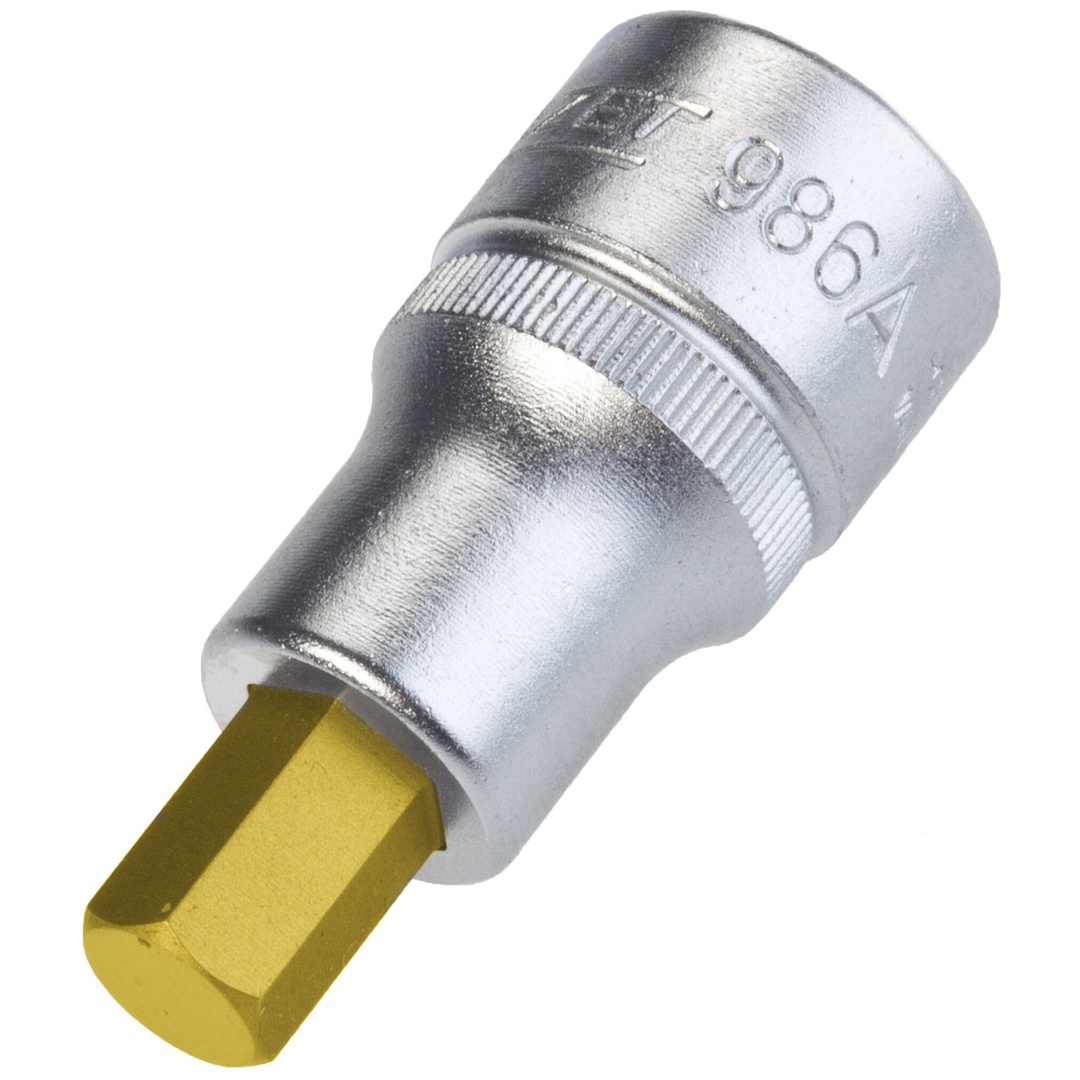 Hazet Schraubendreher-Steckschlüsseleinsatz 1/2 (12,5 mm) Vierkant hohl, Innen Sechskant Profil, SW 3/8