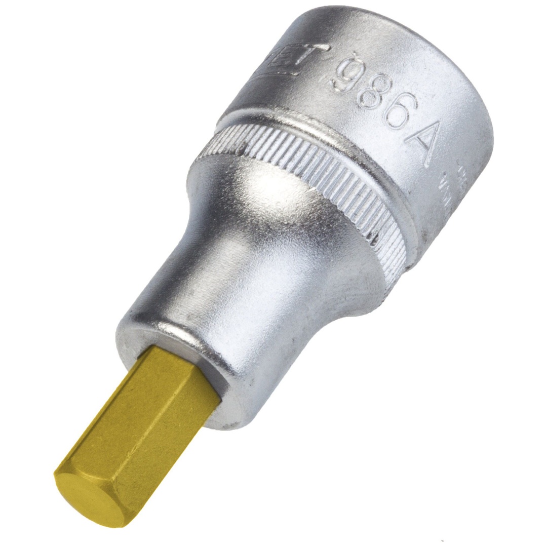 Hazet Schraubendreher-Steckschlüsseleinsatz 1/2 (12,5 mm) Vierkant hohl, Innen Sechskant Profil, SW 5/16