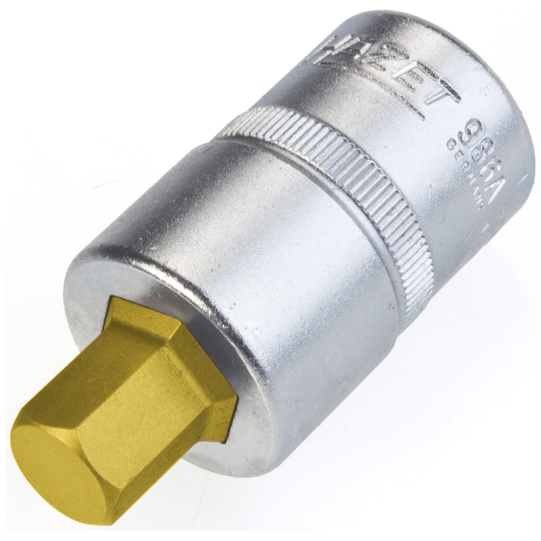 Hazet Schraubendreher-Steckschlüsseleinsatz 1/2 (12,5 mm) Vierkant hohl, Innen Sechskant Profil, SW 7/16