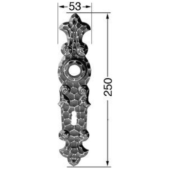 HS ROWE Zimmertür-Langschild Nr. 208z PZ Ei