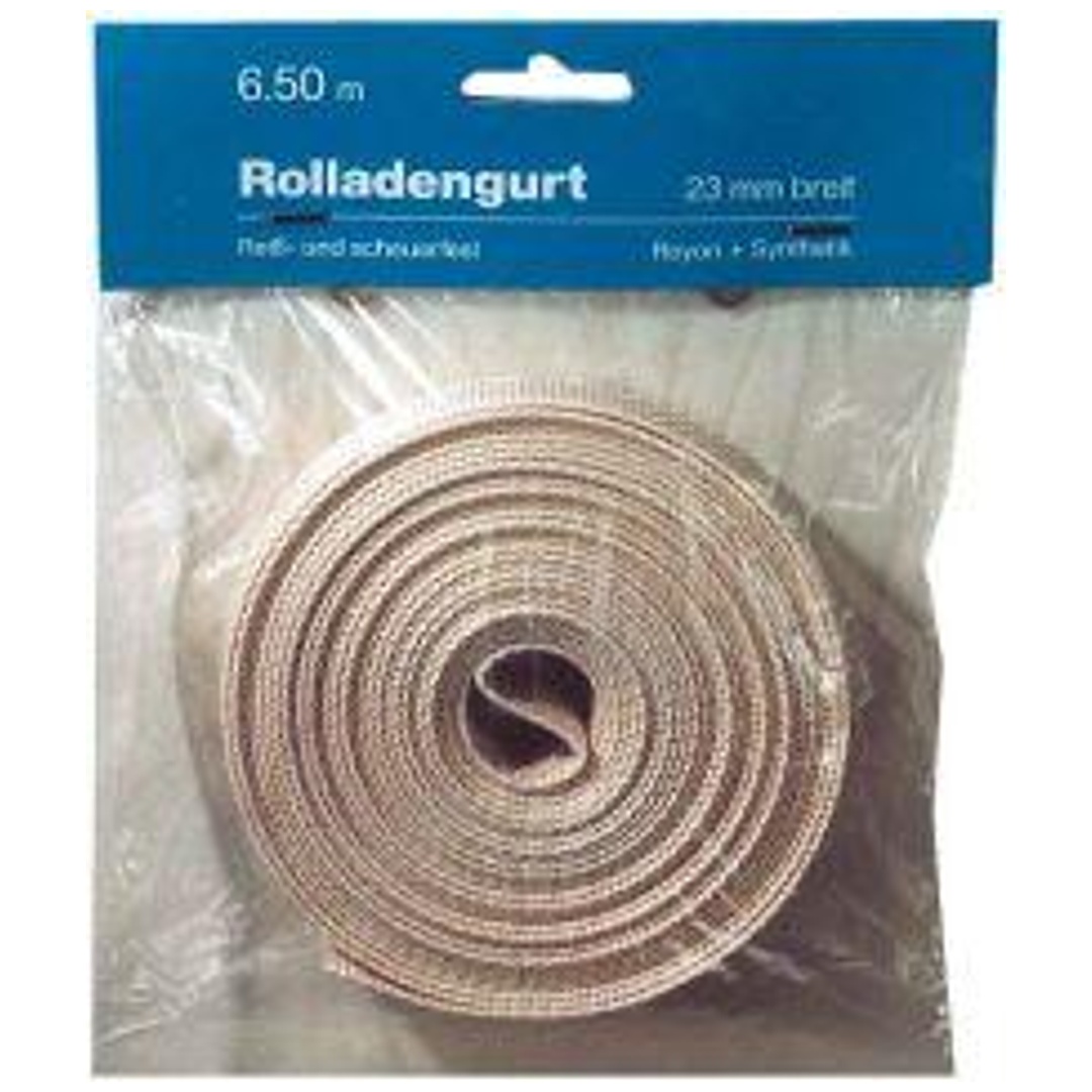Rathgeber Rollladengurt 22/23 mm x 6 m SB, silber, 380 kg Reißfestigkeit