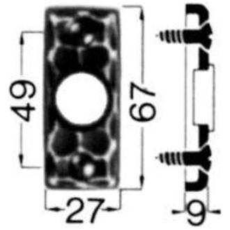 HS ROWE Drücker-Rosette Nr. 282 Ei