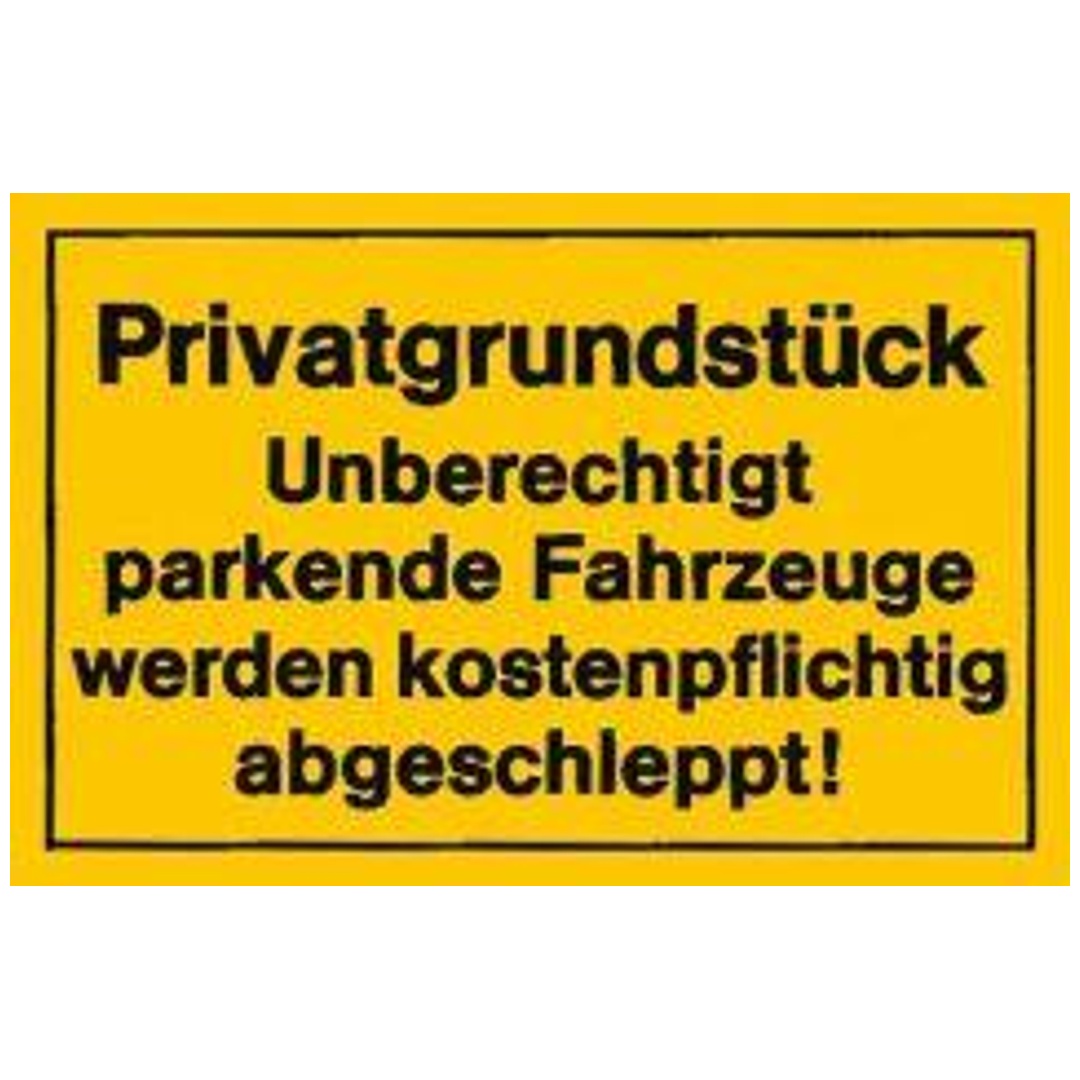 Verbotsschild Privatgrundstück
