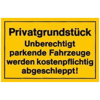 Verbotsschild "Privatgrundstück"