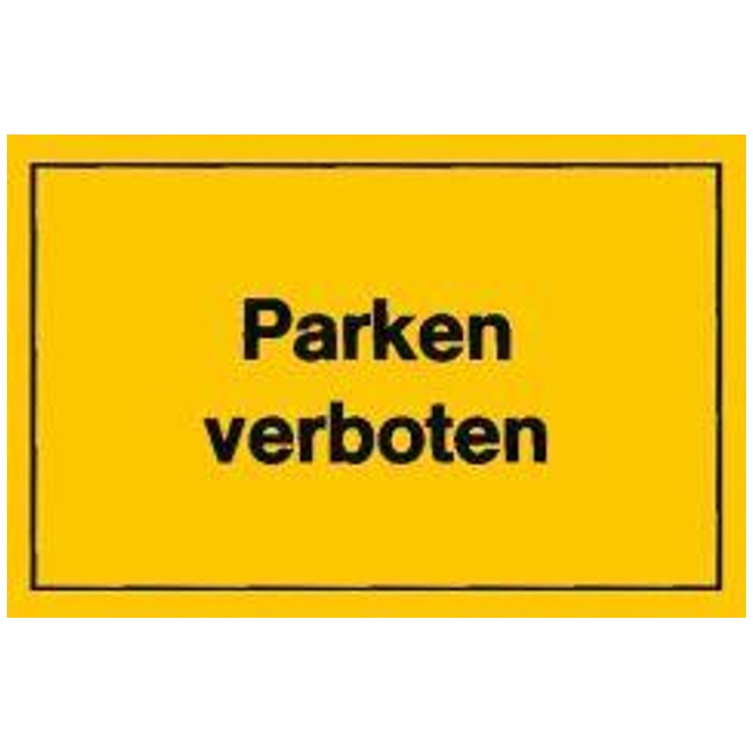 Verbotsschild Parken verboten