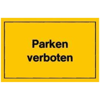 Verbotsschild "Parken verboten"