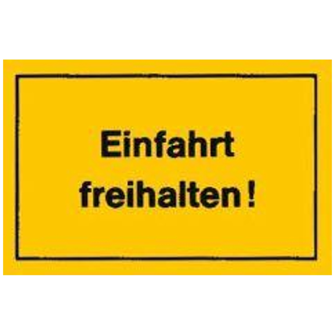 Verbotsschild Einfahrt freihalten, Größe 300 x 200 mm