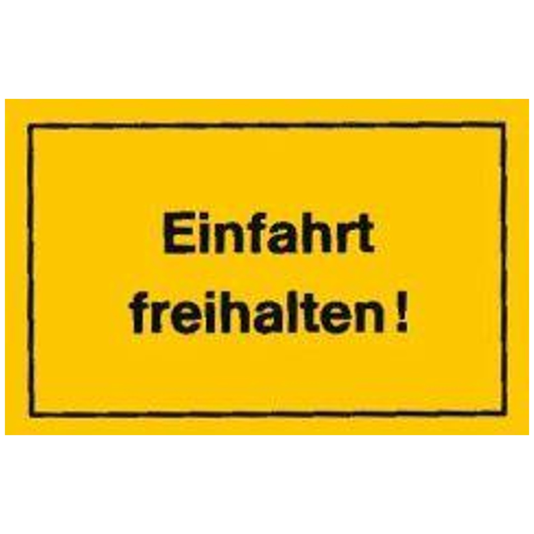 Verbotsschild Einfahrt freihalten, Größe 250 x 150 mm